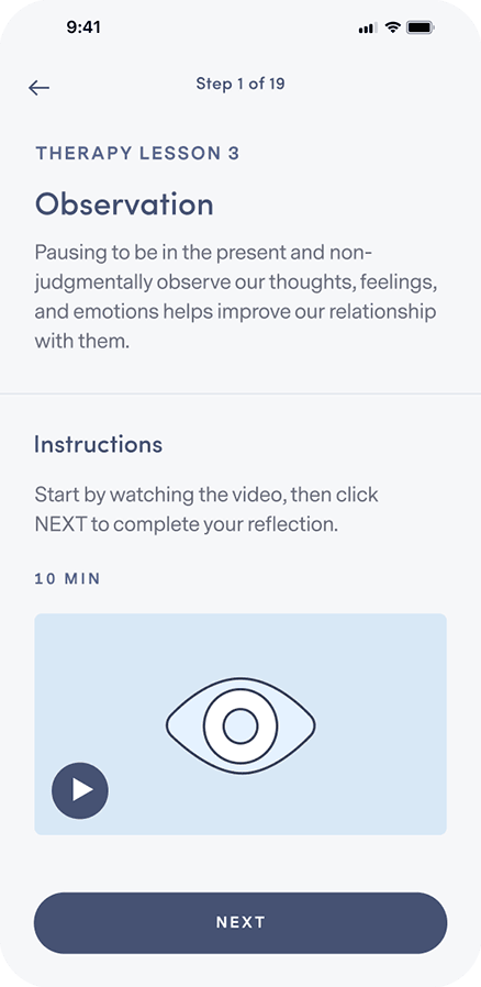 Brightside app - Interactive Lessons