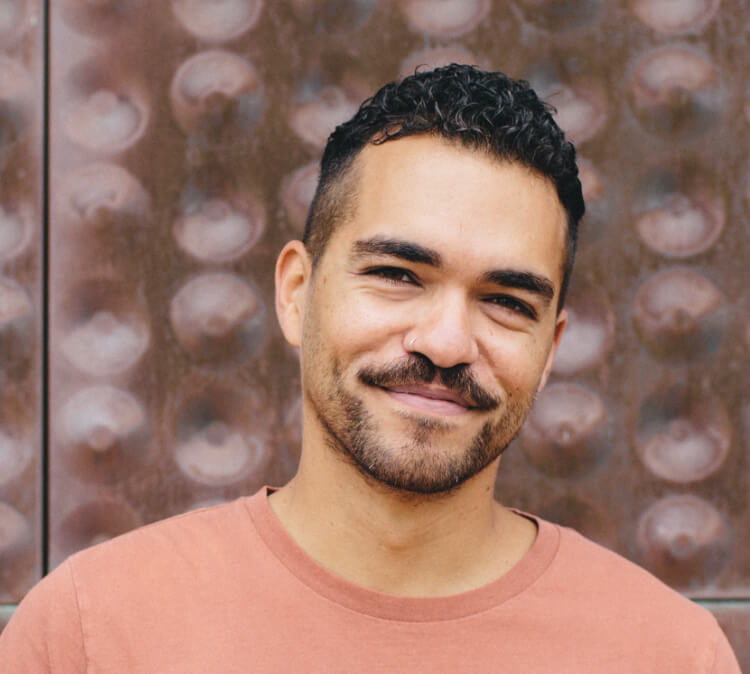 Smiling man looking at camera