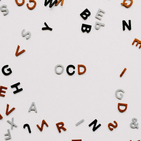 letters spelling out OCD